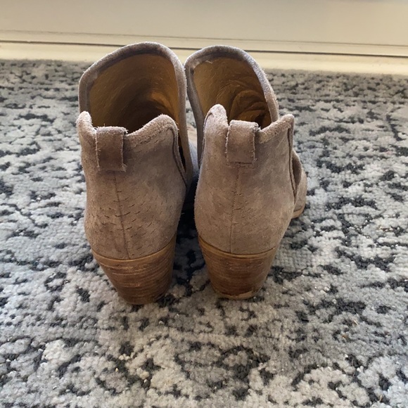 Gray suede lucky brand booties - size 9 - worn often - see pics - Picture 4 of 8
